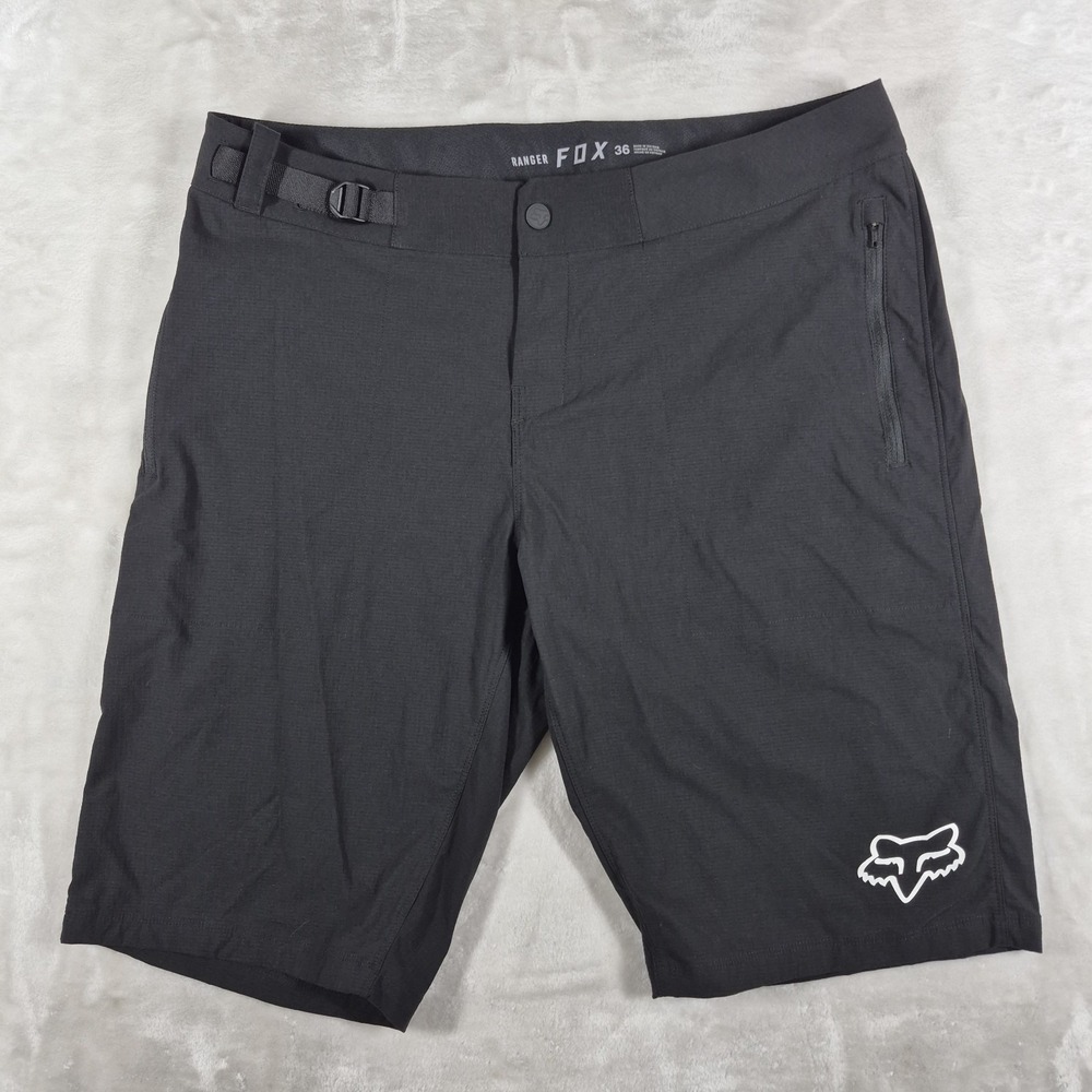 Fox Racing Ranger Shorts Men's 36 Black 11" Inseam Performance Cycling Biking
